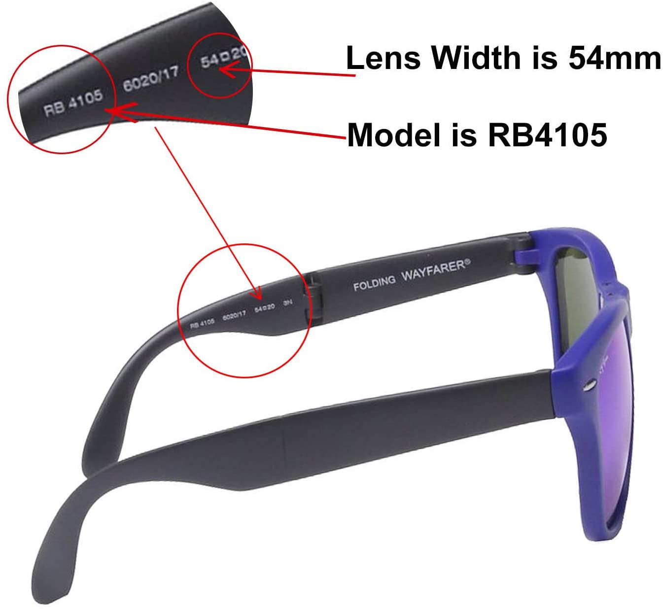 ray ban folding wayfarer replacement lenses